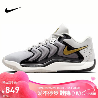 NIKE 耐克 男子篮球鞋KD17 EP运动鞋FJ9488-003 浅铁矿石灰 40.5