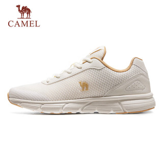 骆驼（CAMEL）轻便透气基础通勤健步女鞋运动鞋子 K23C09L7050 米色 40 【女】7050，米色