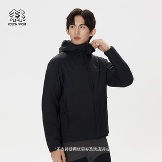 KOLON SPORT/可隆棉服夹克 男子户外2L防泼水冬P棉防风透湿夹棉外套 LHPJ5SN013-BK 黑色 2XL 185/104A