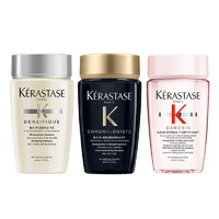 KÉRASTASE 卡诗 KERASTASE）洗发水小样80mlx3支装黑钻钥源+元气姜+赋活丰盈