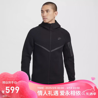 NIKE 耐克 男子夹克AS M NK TCH FLC FZ WR HOODIE运动服HV0950-010 2XL