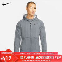 耐克NIKE男加绒连帽夹克AS M NP TF THRMA SPHR外套DD2125-068灰XL DD2125-068铁灰/浅烟灰-黑