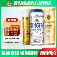 青岛啤酒 TSINGTAO 全麦白啤11度500ml*12听+白啤500ml*12听