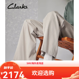 Clarks其乐男鞋霍德森系列春季时尚舒适一脚蹬休闲皮鞋男婚鞋 白 白色261717097 41