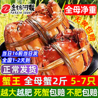 【活蟹】网兜蟹特大辽宁盘锦河蟹稻田河蟹礼盒鲜活中秋大闸蟹 全母蟹2.8-3.0两【2斤】5-7只