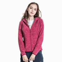 极地火 Polar Fire 抓绒衣外套女摇粒绒最新款春秋加厚保暖户外登山连帽卫衣女