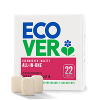 ecover 欧维洁 洗碗机清洁剂 泡腾片22粒*20g 柠檬沙柑香型 比利时进口