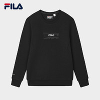 FILA 套头卫衣男2025春季新款红色商务上衣