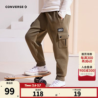 Converse 匡威童装男女童保暖双侧口袋长裤冬季新款儿童工装风裤子  110 /50(4)