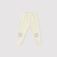 巴厘小猪（BALIPIG）【QQ棉】儿童打底裤春秋季女童休闲裤男童长裤宝宝百搭外出裤子 奶白 90 cm