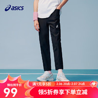 ASICS 亚瑟士 童装2024年夏季运动裤儿童假两件裤子 001黑色 120cm