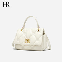 HR赫莲娜包包女式2024手提包轻奢小众高级感斜挎包褶皱云朵包