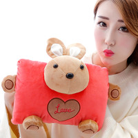 超贝 chaobei 热水袋充电式卡通暖手宝电暖宝热宝暖水袋女可爱毛绒防爆注水