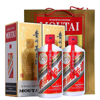 MOUTAI 茅台 飞天茅台 海外版 43%vol 酱香型白酒 500ml*2瓶 双支装