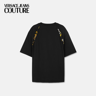 VERSACE JEANS COUTURE/【春夏】Outline Barocco休闲版T恤 E899-黑色 M