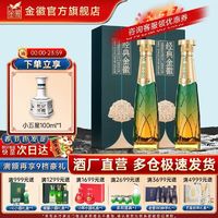 百亿补贴：金徽 酒经典金徽52度500ml*2瓶装浓香型白酒纯粮食酒高档送礼袋