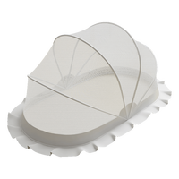 百樱 BESTIN 日本bestin婴儿蚊帐罩防摔蒙古包新生儿宝宝罩小孩儿童床上免安装 灰色0-5岁