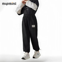 MQDMINI2025儿童裤子韩版男童女童中大童休闲欧棉绒长裤百搭3 春款休闲裤-黑色 (身高86-95cm) 100