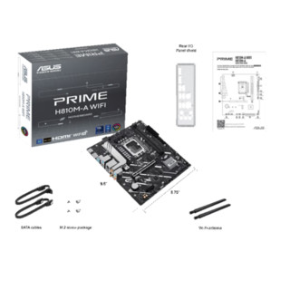 ASUS 华硕 PRIME H810M-A WIFI M-ATX主板（LGA 1851、H810）