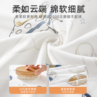 贝肽斯婴儿床笠床单儿童床上用品宝宝豆豆床垫罩套 太空旅行【亲肤透气 软糯裸睡】 100*56cm【360°全包防滑