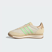 adidas「T头鞋」SL 72 RS经典运动鞋女阿迪达斯三叶草 奇妙白/浅荧光绿/柔和棕 40