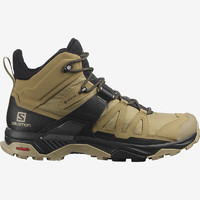 萨洛蒙（Salomon）男鞋 户外运动防水透气防护徒步鞋登山鞋 X ULTRA 4 MID GTX L41294100 黑/海藻棕 【44】英码9.5码