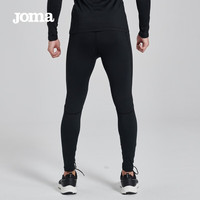 JOMA 运动紧身裤男长裤裤训练裤透气速干高弹压缩裤打底男裤 黑色 5XL
