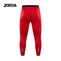 JOMA 运动紧身裤男长裤裤训练裤透气速干高弹压缩裤打底男裤 红色 4XL