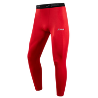 JOMA 运动紧身裤男长裤裤训练裤透气速干高弹压缩裤打底男裤 红色 L