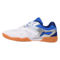 李宁（LI-NING）专业国家队球星男女款乒乓球鞋透气型训练运动专业乒乓球鞋鹰眼 男女同款鹰眼1.0白蓝 36 (220mm)