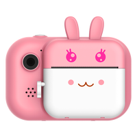 爱百分儿童相机高清数码照相机拍立得3-12岁学生玩具男孩女孩生日礼物 升级粉【前后双摄+拍立得+32G】