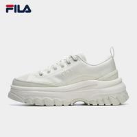 百亿补贴：FILA LAVA厚底女子帆布鞋休闲百搭运动小白鞋F12W124155