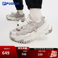 FILA FUSION 斐乐官方潮牌女鞋BIANCO WE厚底潮鞋2024冬休闲硬糖鞋