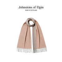 Johnstons of Elgin 混色Melange双面羊绒围巾男女