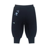 马·拉丁(M.Latin)/童装裤子24冬新款女小童雪人造型趣味印花针织长裤