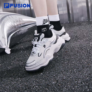 FILA FUSION 斐乐官方潮牌运动鞋硬糖2代老爹鞋秋厚底运动休闲鞋女时尚百搭