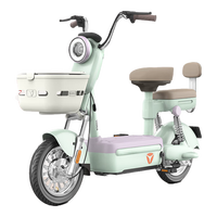 雅迪 YadeaC15新国标长续航48V24Ah锂电女士电动自行车 薄荷绿【清仓处理 暂不支持上牌】