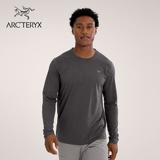 ARC'TERYX 始祖鸟 CORMAC CREW LS 透气 男子 速干长袖T恤 Black Heather/黑灰色 L