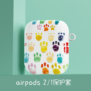 後姆熊 适用 airpods 3代保护套苹果系列耳机三代无线蓝牙耳机套防摔创意新款防滑壳收纳盒 果冻丫