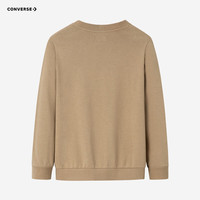 Converse 匡威童装男女童纯棉卫衣春秋舒适毛圈儿童圆领上衣打底衫 咖啡棕 130 /64(7) 130/64