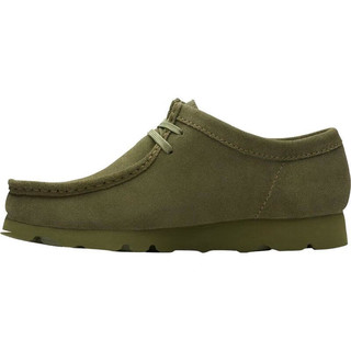 Clarks其乐男鞋 Wallabee GTX 防滑防水舒适透气时尚男士休闲鞋 Loden Green 44.5