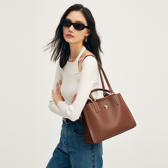 迪桑娜 时尚休闲大容量托特包包 女士手提包