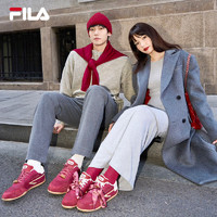 斐乐（FILA）TURBO板鞋女2025春新飞驰鞋德训休闲鞋男 【男】葡萄酒红/古白色-HA 43