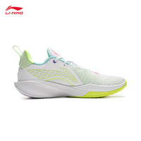 李宁 LI-NING闪凌2丨减震防滑高回弹篮球鞋男25春季轻质耐磨专业比赛运动鞋 标准白/深北斗蓝-3 41