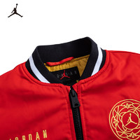 NIKE JORDAN 耐克童装男童棉服儿童保暖外套棒球服 火红色 110 /56(5)