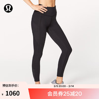 lululemon丨Fast And Free 女士7/8长度运动紧身裤II LW5ATIS 黑色 2