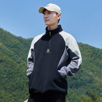 拓路者(Pioneer Camp)户外抓绒衣男秋冬季加绒加厚摇粒绒外套立领防静电保暖男装 黑色 L