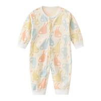 唛巴兔（MIEBBETUE）婴儿衣服春夏秋季新生儿衣服纯棉宝宝连体衣内衣睡衣长袖哈衣爬服 多彩兔-四季款 66cm (3-6个月，身高60-68cm) 66cm3-6个月，身高60-68cm