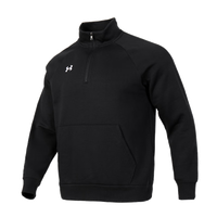 安德玛（Under Armour）立领加绒卫衣男 宽松舒适透气运动休闲打底衫 1386016-001