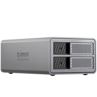 奥睿科(ORICO)磁盘阵列硬盘柜硬盘盒3.5英寸多盘位SATA机械硬盘外置外接移动存储全铝硬盘笼9828RU3